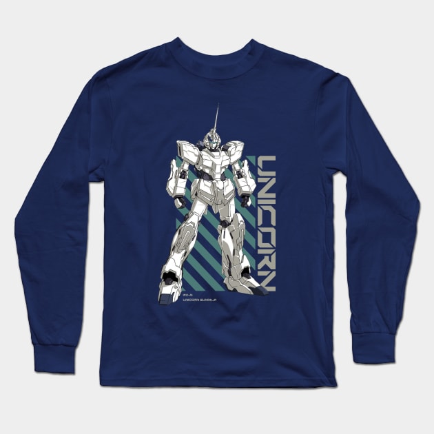 Unicorn Gundam Long Sleeve T-Shirt by Shapwac12